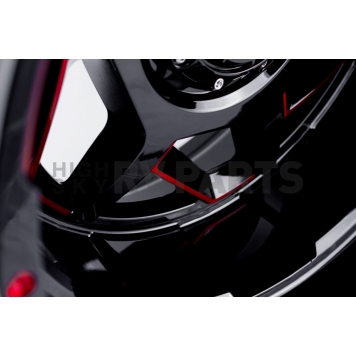 Grid Wheel GD14 - 20 x 9 Black With Red Accents - GD1420090052E1587-2