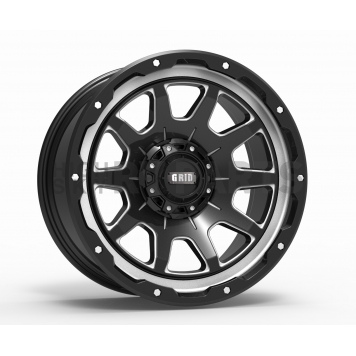 Grid Wheel GD15 - 20 x 9 Black With Natural Accents - GD1520090027M178