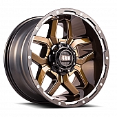 Grid Wheel GD07 - 20 x 10 Bronze With Black Lip - GD0720100027R278
