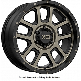 KMC Wheel 20 Diameter 18 Offset Aluminum Black With Dark Tinted Face Single