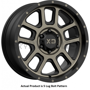 KMC Wheel 20 Diameter 18 Offset Aluminum Black With Dark Tinted Face Single