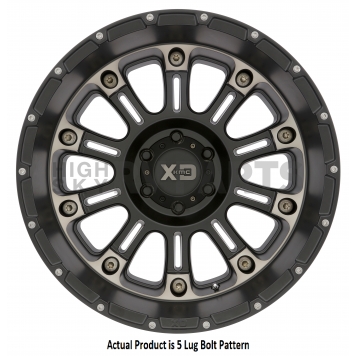 KMC Wheel XD829 Black With Natural Face Aluminum - 921250944N