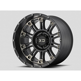 KMC Wheel XD829 - 20 x 9 Black With Natural Face Aluminum - 929050912N