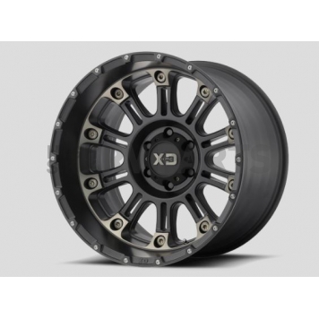 KMC Wheel XD829 - 20 x 9 Black With Natural Face Aluminum - 929050912N