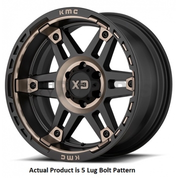 KMC Wheel 20 Diameter -18 Offset Aluminum Black With Dark Tinted Single