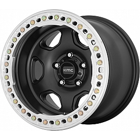 KMC Wheel 20 Diameter -48 Offset Aluminum Black Single