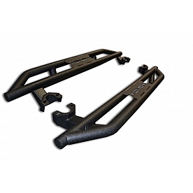 DV8 Offroad Rocker Panel Guard - Black Tube Powder Coated Steel Set Of 2 - SRSOTB-03