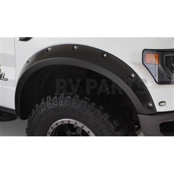 Bushwacker Fender Flare - Black Dura-Flex ABS Plastic Smooth Set Of 2 - 2009702