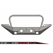 Fab Bumper Full Metal Jacket 1-Piece Design Steel Black - JK07B18581