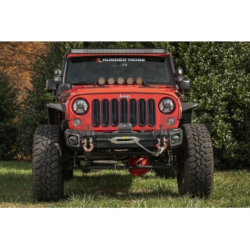 Rugged Ridge Bumper Arcus 1-Piece Design Steel Black - 11549.11-3