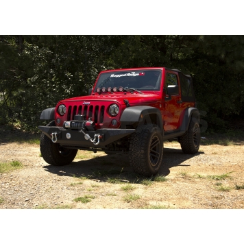 Rugged Ridge Bumper SPARTAN 1-Piece Design Steel Black - 11548.03-2