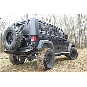 Fab Bumper Premium 1-Piece Design Steel Black - JK07-Y1251-1