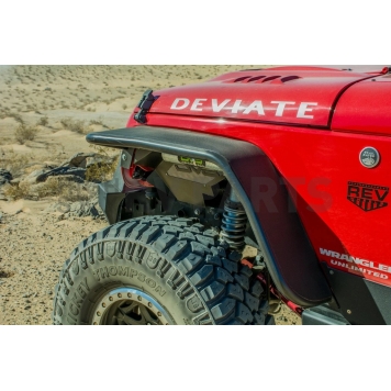 DV8 Fender Flare - Black Steel Powder Coated Set Of 4 - FENDB-02-7