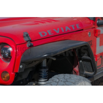 DV8 Fender Flare - Black Steel Powder Coated Set Of 4 - FENDB-02-8