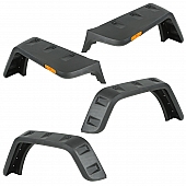 Rugged Fender Flare - Black Smooth Thermoplastic Set Of 4 - 11640.25