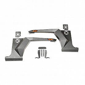 Rugged Ridge Fender Black Steel Powder Coated Set Of 2 - 11615.01