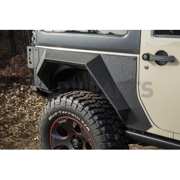 Rugged Ridge Fender Black Steel Powder Coated Set Of 2 - 11615.03-3