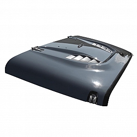 DV8 Hood - Vented Primer Black Steel - HDMB07-TA