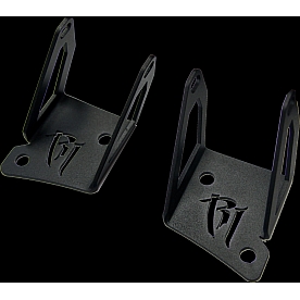 Rigid Lighting Windshield Hinge Light Bracket - Stainless Steel Black Single - 40331