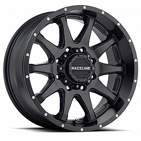 RaceLine Wheel 20 Diameter -44 Offset Aluminum Black Single