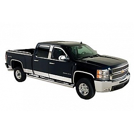 Putco Rocker Panel Molding - Polished Stainless Steel Silver - 97512295D