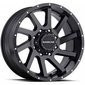 RaceLine Wheel 20 Diameter 20 Offset Aluminum Black Single