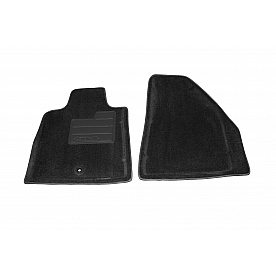 Lund Floor Liner Black Synthetic Fiber Molded-Fit Set of 2 - 6064449