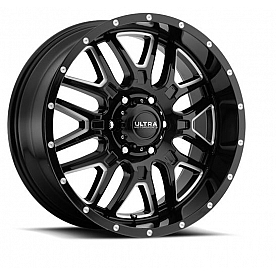 Ultra Wheel 20 Diameter -25 Offset Painted Gloss With Milled Accents Single - 203-2173BM25