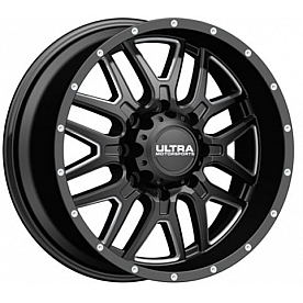 Ultra Wheel 20 Diameter -12 Offset Clear Coated Gloss With Milled Accents Single - 203-2973BM12