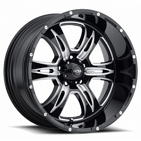 Ultra Wheel 20 Diameter -25 Offset Painted Gloss With Milled Accents Single - 249-2173BM25