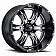Ultra Wheel 20 Diameter -25 Offset Painted Gloss With Milled Accents Single - 249-2173BM25