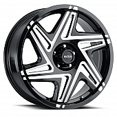 Ultra Wheel 20 Diameter 35 Offset Clear Coated Gloss With Milled Accents Single - 263-2874BM+35