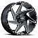 Ultra Wheel Vortex 206 - 20 x 10 Black With Natural Accents - 206-2173BM25