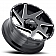 Ultra Wheel Vortex 206 - 20 x 10 Black With Natural Accents - 206-2173BM25