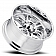 Ultra Wheel 20 Diameter -25 Offset Chrome Plated Single - 249-2173C25