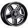Black Rhino Wheel Canon - 22 x 11.5 Black With Natural Accents - 2215CAN-45127B71