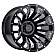 Black Rhino Wheel Pinatubo - 22 x 12 Black With Natural Accents - 2212PNT-45127B71