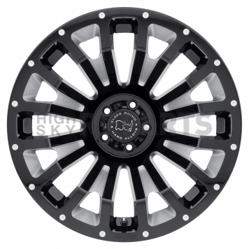 Black Rhino Wheel Pinatubo - 22 x 12 Black With Natural Accents - 2212PNT-45127B71-1