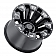 Black Rhino Wheel Pinatubo - 22 x 12 Black With Natural Accents - 2212PNT-45127B71
