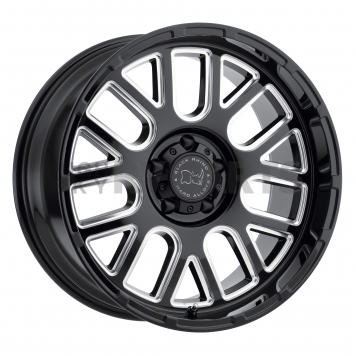 Black Rhino Wheel Pismo - 22 x 12 Black With Natural Accents - 2212PIS-45127B71