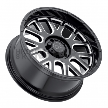 Black Rhino Wheel Pismo - 22 x 12 Black With Natural Accents - 2212PIS-45127B71-2
