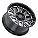 Black Rhino Wheel Pismo - 22 x 12 Black With Natural Accents - 2212PIS-45127B71