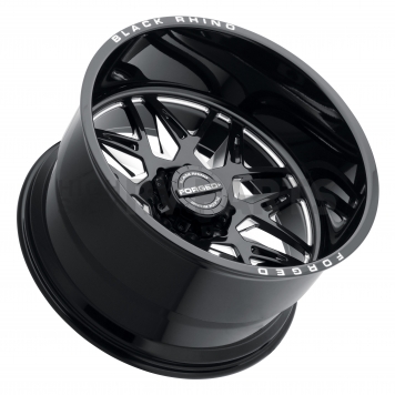 Black Rhino Wheel Twister - 22 x 14 Black With Natural Accents - 2214TWS-65127B71L-2