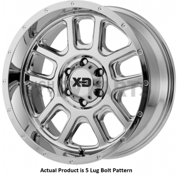 KMC Wheel 22 Diameter -76 Offset Aluminum Silver Single