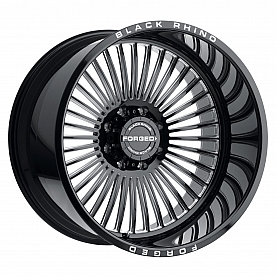 Black Rhino Wheel Horus - 24 x 14 Black With Natural Accents - 2414HRS-65127B71