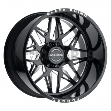 Black Rhino Wheel Twister - 24 x 14 Black With Natural Accents - 2414TWS-65127B71L