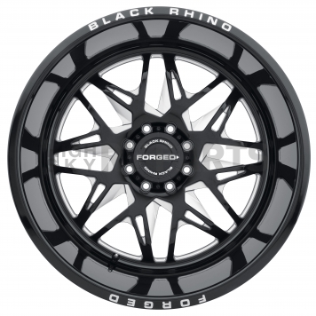 Black Rhino Wheel Twister - 24 x 14 Black With Natural Accents - 2414TWS-65127B71L-1