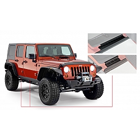 Bushwacker Rocker Panel Guard - Black Flat Textured Thermoplastic Olefin - 14012