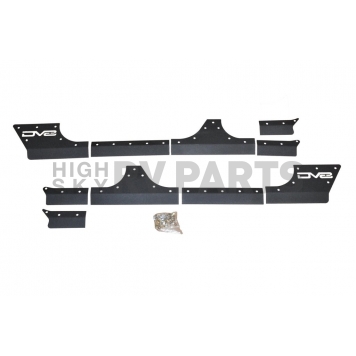 DV8 Offroad Rocker Panel Guard - Black Powder Coated Steel - SRSOTB-05-2
