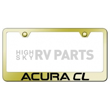 Automotive Gold License Plate Frame - Gold Stainless Steel - LFACLEG